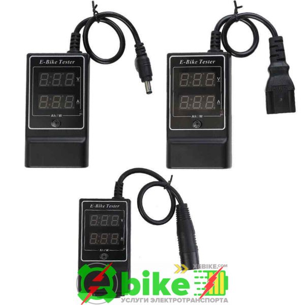 Цифровой дисплей-тестер зарядного устройства E-Bike для текущего напряжения и емкости аккумулятора