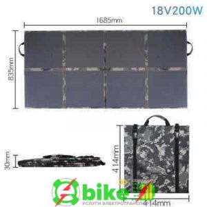 Солнечная портативная складная сумка для зарядки 60W-200W